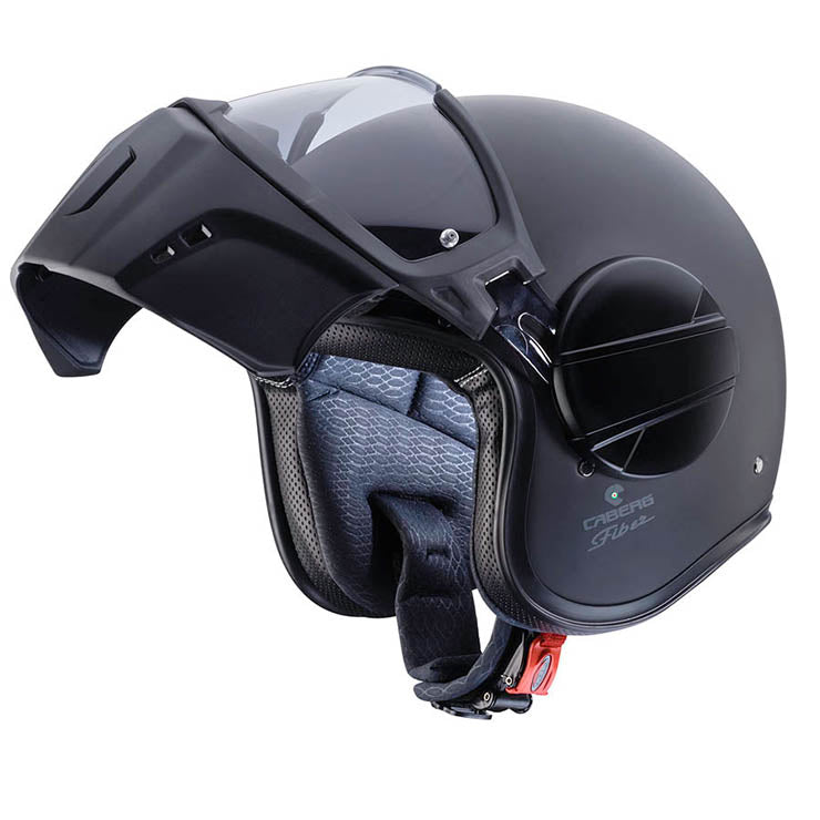 Caberg Jet Ghost X Plain Open Face Helmet Matt Black FREE 1 YEAR Returns, FREE UK Delivery | ThrottleChimp