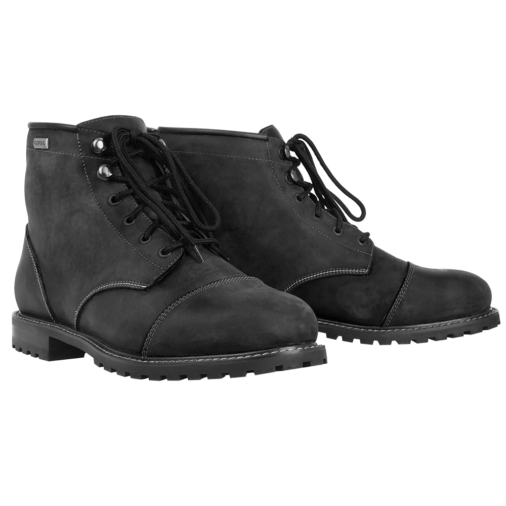 Oxford Hardy Leather Boots Charcoal FREE 1 YEAR Returns, FREE UK Delivery | ThrottleChimp