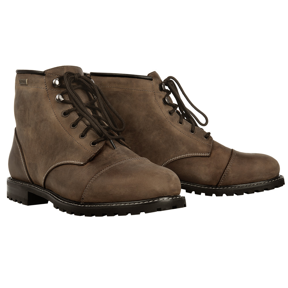 Oxford Hardy Leather Boots Brown FREE 1 YEAR Returns, FREE UK Delivery | ThrottleChimp