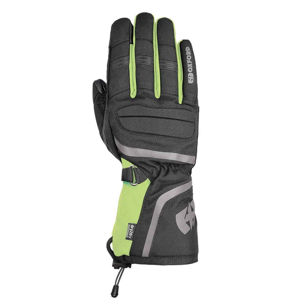 Oxford Convoy 3.0 Textile Gloves Black / Fluorescent FREE 1 YEAR Returns, FREE UK Delivery | ThrottleChimp