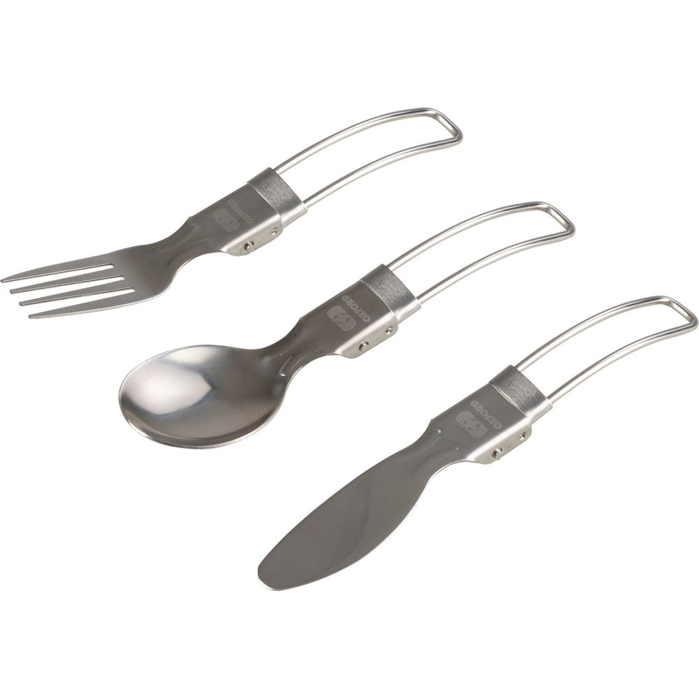 Oxford Camping Cutlery Silver FREE 1 YEAR Returns, FREE UK Delivery | ThrottleChimp