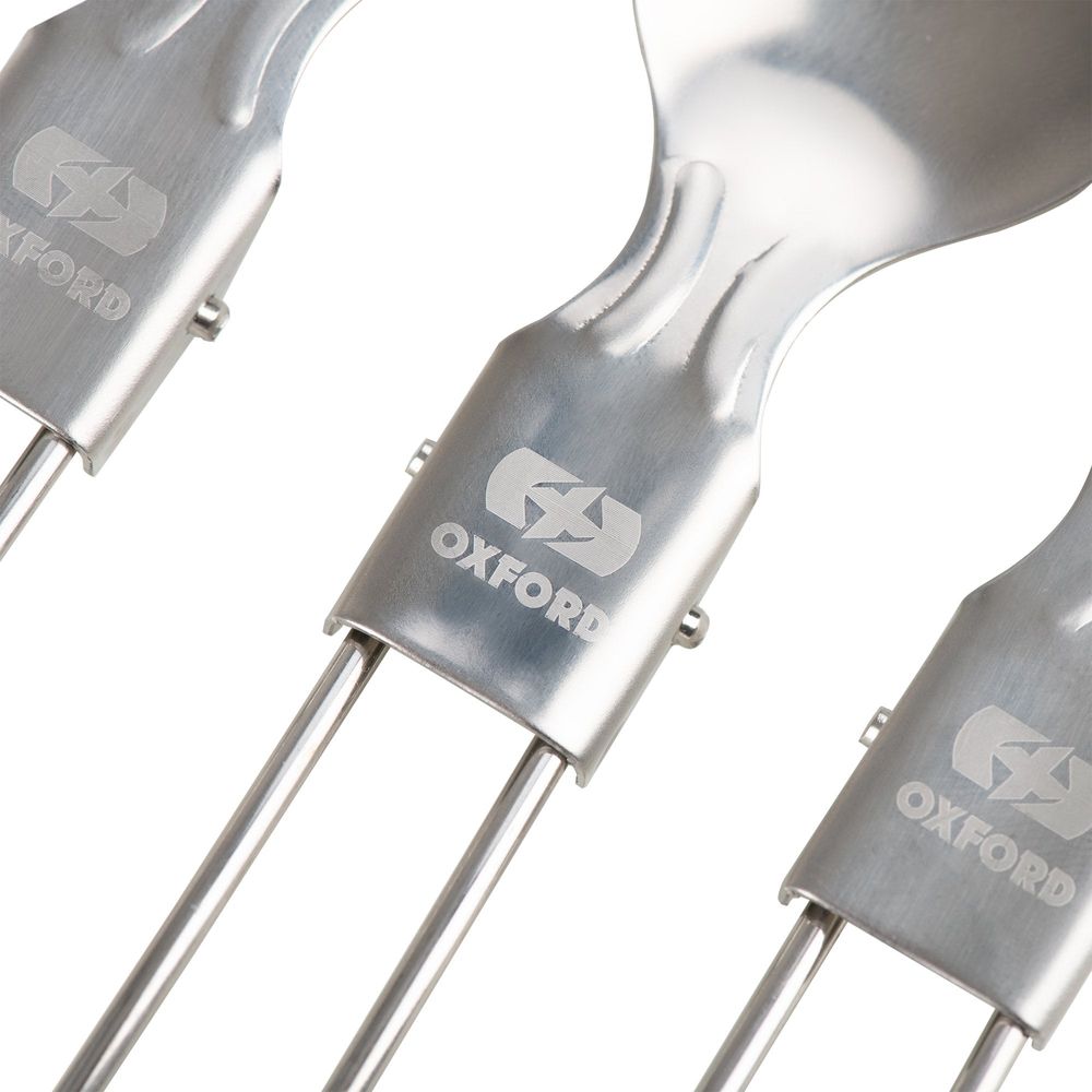 Oxford Camping Cutlery Silver FREE 1 YEAR Returns, FREE UK Delivery | ThrottleChimp