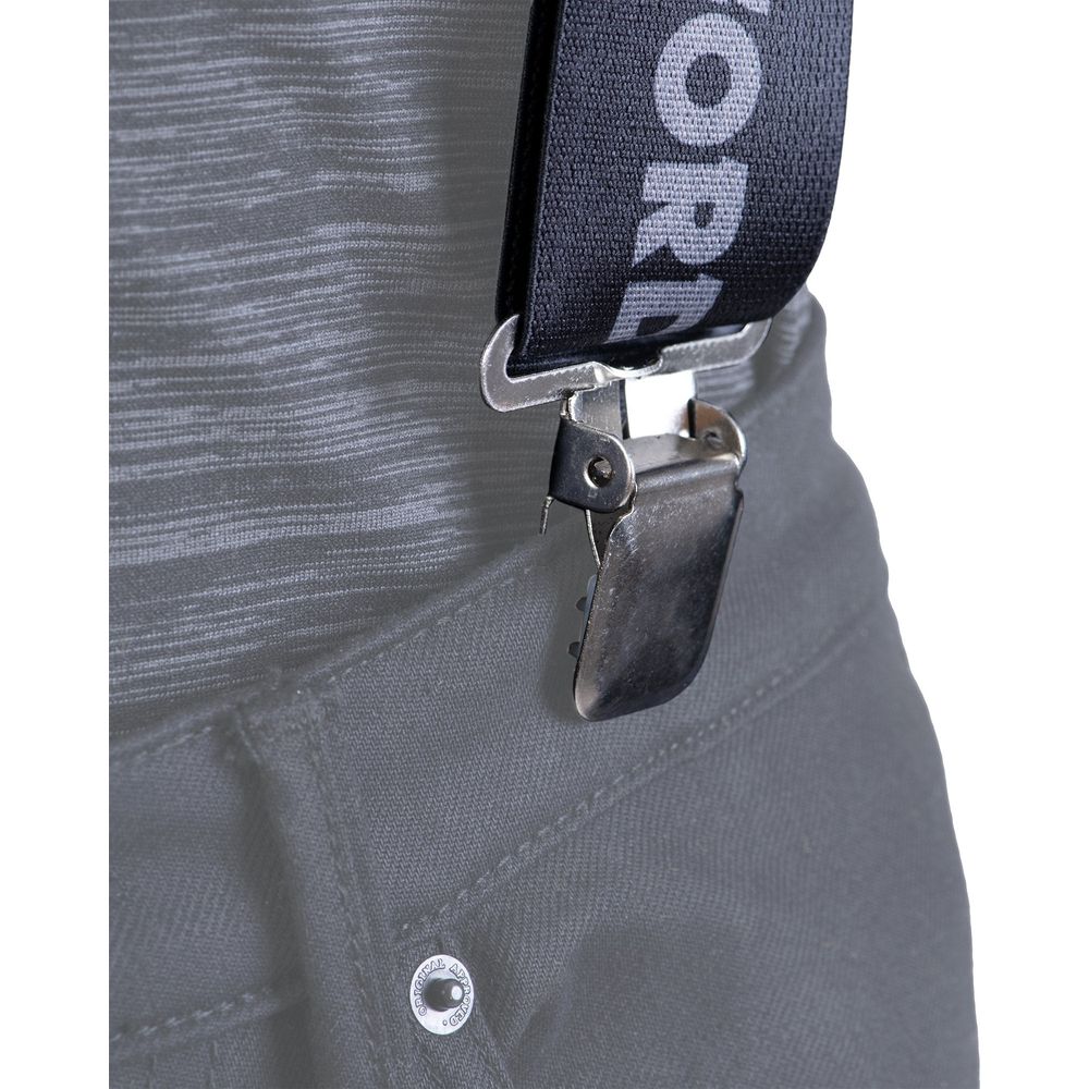 Oxford Riggers Trousers Braces Oxford Logo Black / Grey FREE 1 YEAR Returns, FREE UK Delivery | ThrottleChimp