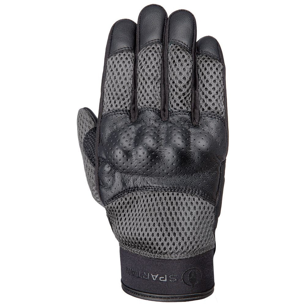 Spartan Air Mesh Gloves Black / Grey FREE 1 YEAR Returns, FREE UK Delivery | ThrottleChimp