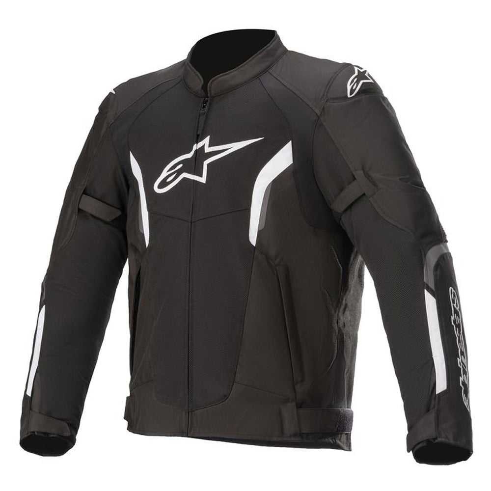 Alpinestars AST Air V2 Textile Jacket Black / White FREE 1 YEAR Returns, FREE UK Delivery | ThrottleChimp