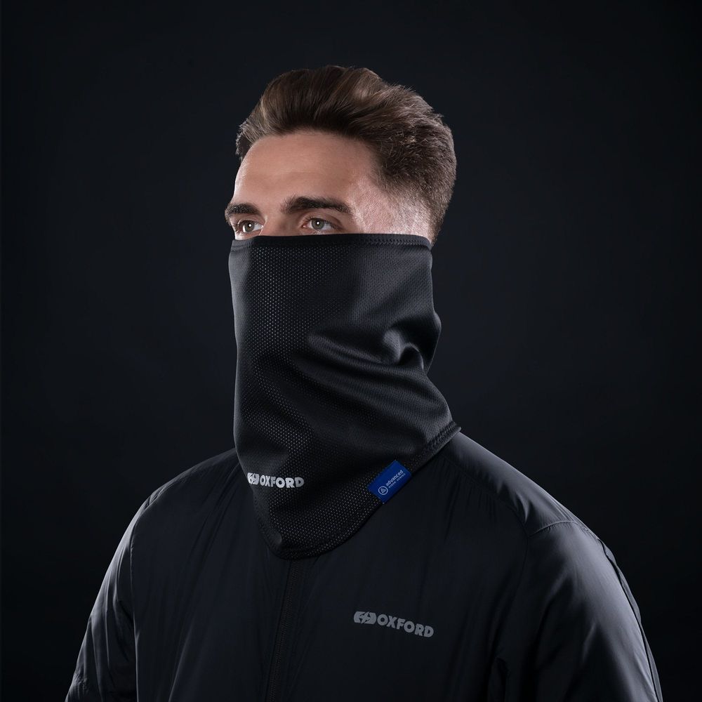 Oxford Advanced Storm Collar Neck Shield Black FREE 1 YEAR Returns, FREE UK Delivery | ThrottleChimp