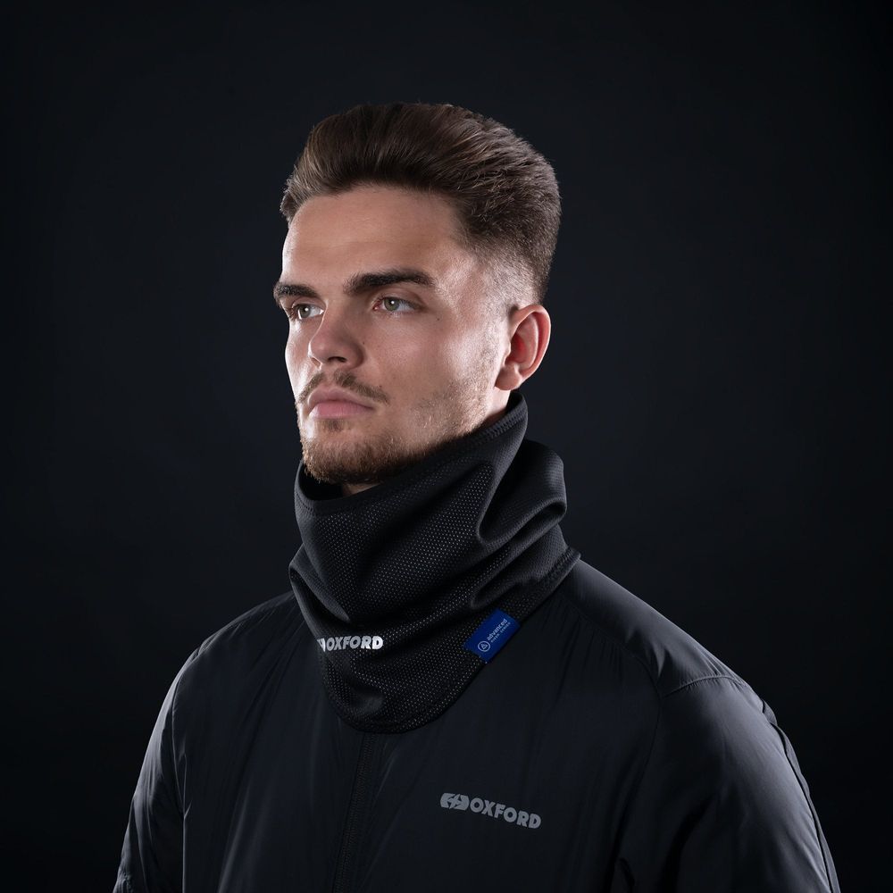 Oxford Advanced Storm Collar Neck Shield Black FREE 1 YEAR Returns, FREE UK Delivery | ThrottleChimp