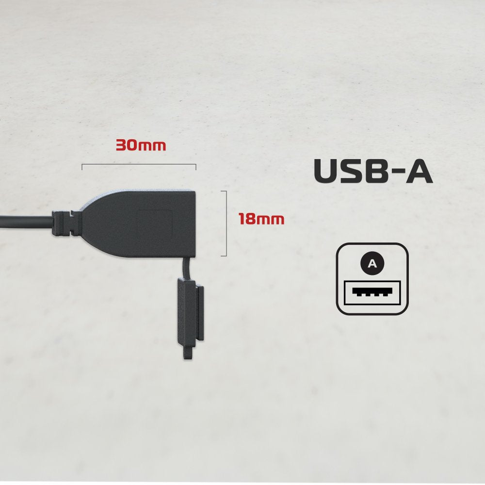 Oxford USB Type A 3.0Amp Charging Kit Black FREE 1 YEAR Returns, FREE UK Delivery | ThrottleChimp
