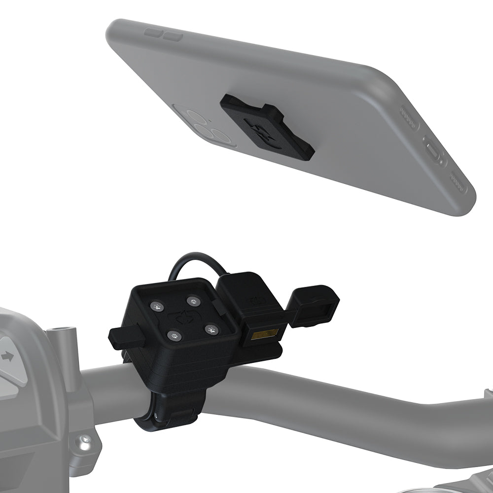 Oxford CLIQR USB Handlebar Mount Kit Black FREE 1 YEAR Returns, FREE UK Delivery | ThrottleChimp