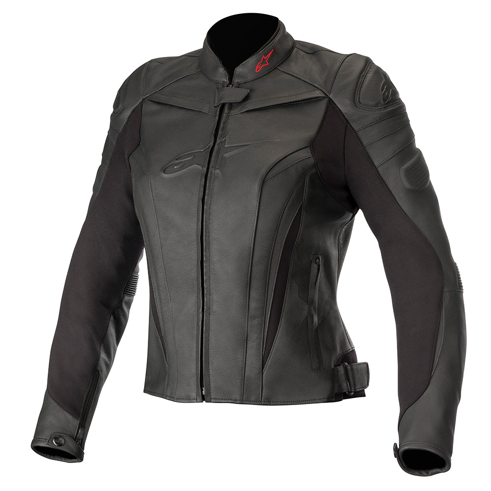 Alpinestars Stella GP Plus R V3 Ladies Leather Jacket Black / Black FREE 1 YEAR Returns, FREE UK Delivery | ThrottleChimp