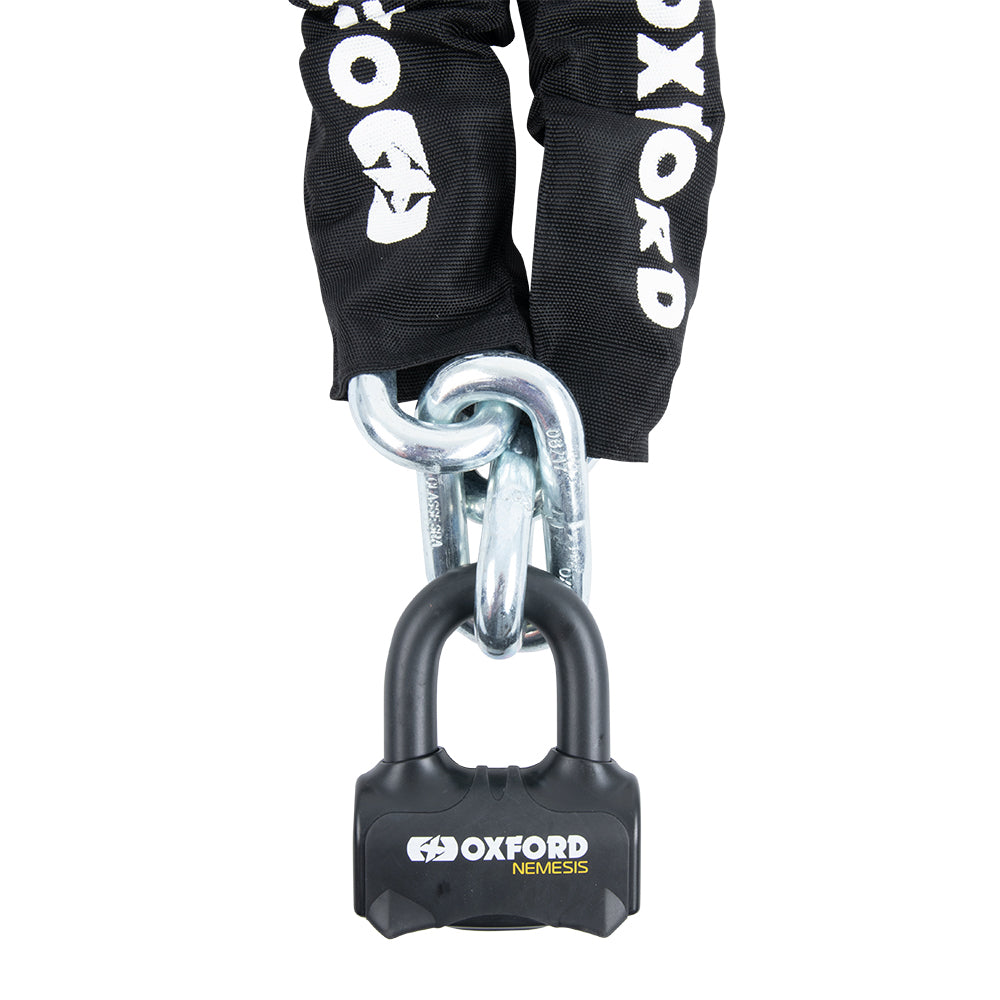 Oxford Nemesis Chain Lock Black FREE 1 YEAR Returns, FREE UK Delivery | ThrottleChimp