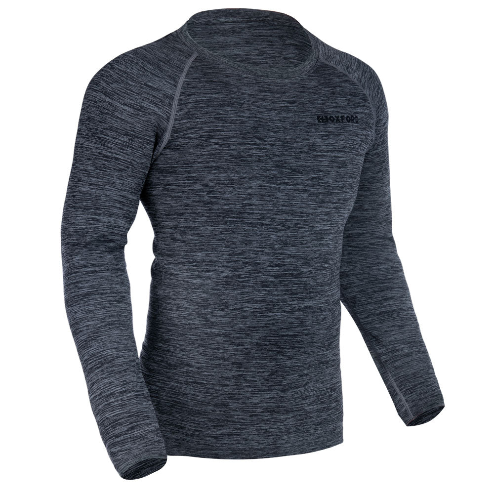 Oxford Advanced Base Layer Top Charcoal Marl FREE 1 YEAR Returns, FREE UK Delivery | ThrottleChimp