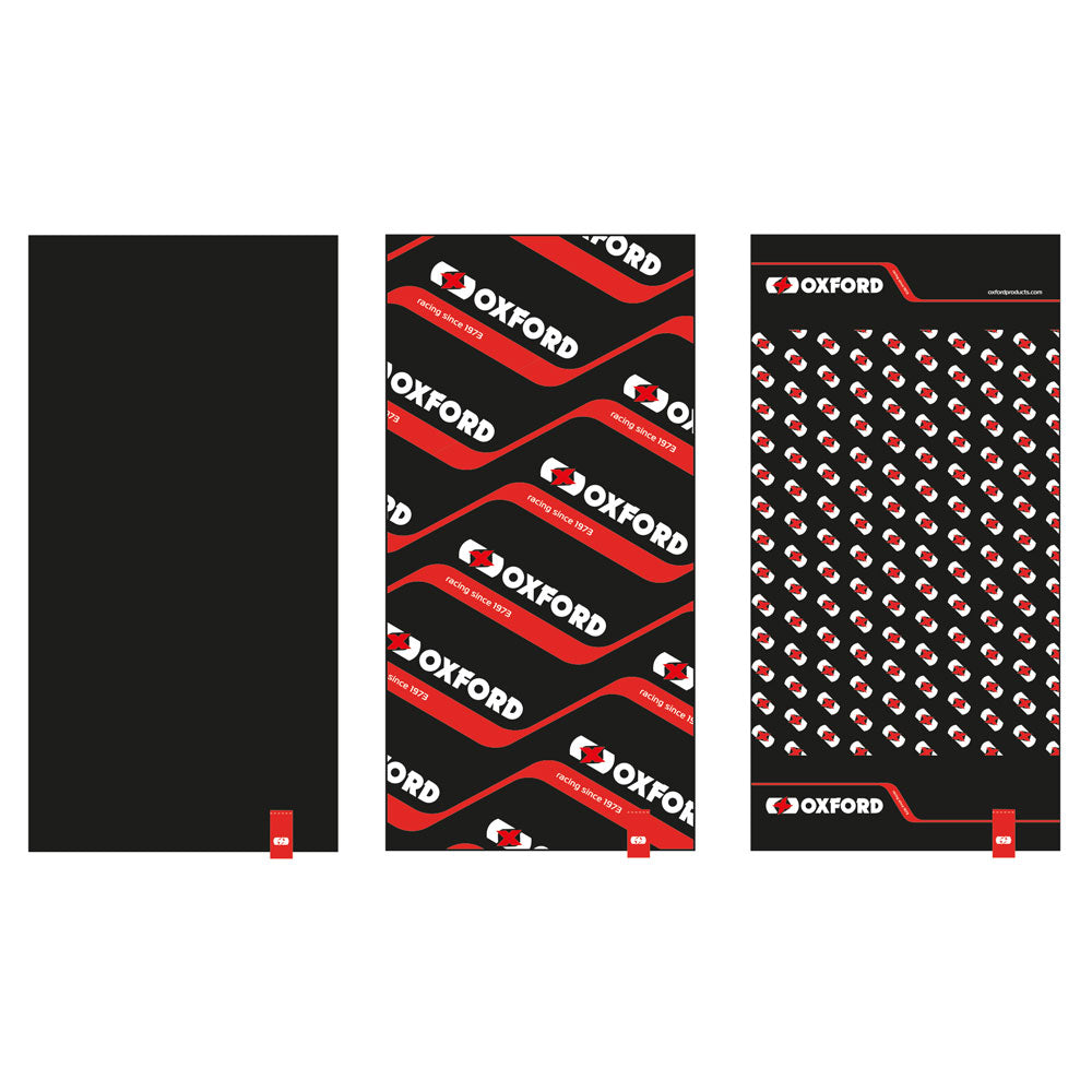 Oxford Comfy Oxford Racing Neck & Head Wear Black / Red - Pack Of 3 FREE 1 YEAR Returns, FREE UK Delivery | ThrottleChimp