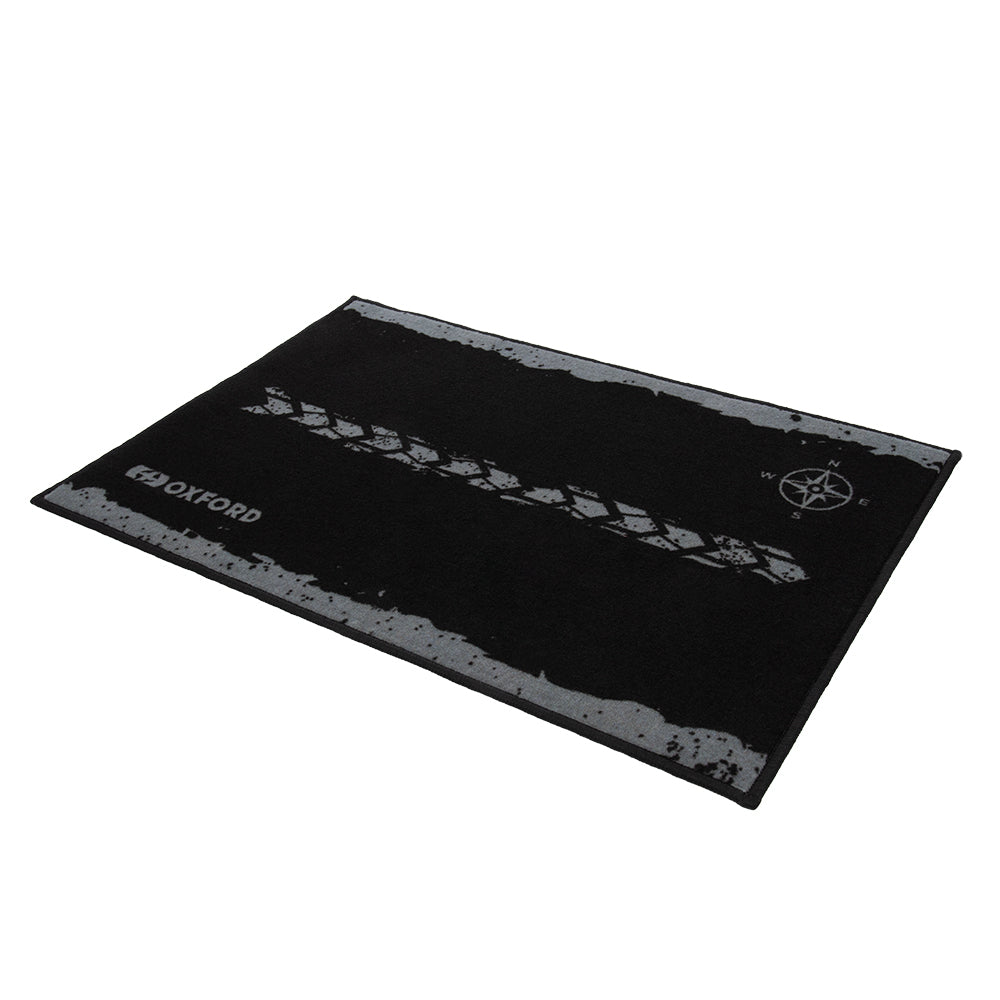 Oxford Garage Door Mat Adventure Black - 90 x 60cm FREE 1 YEAR Returns, FREE UK Delivery | ThrottleChimp