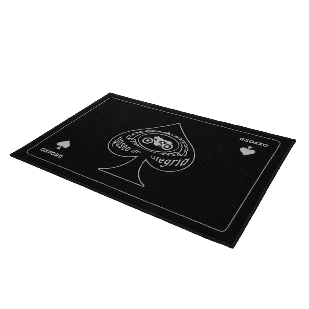 Oxford Garage Door Mat Scrambler Black - 90 x 60cm FREE 1 YEAR Returns, FREE UK Delivery | ThrottleChimp