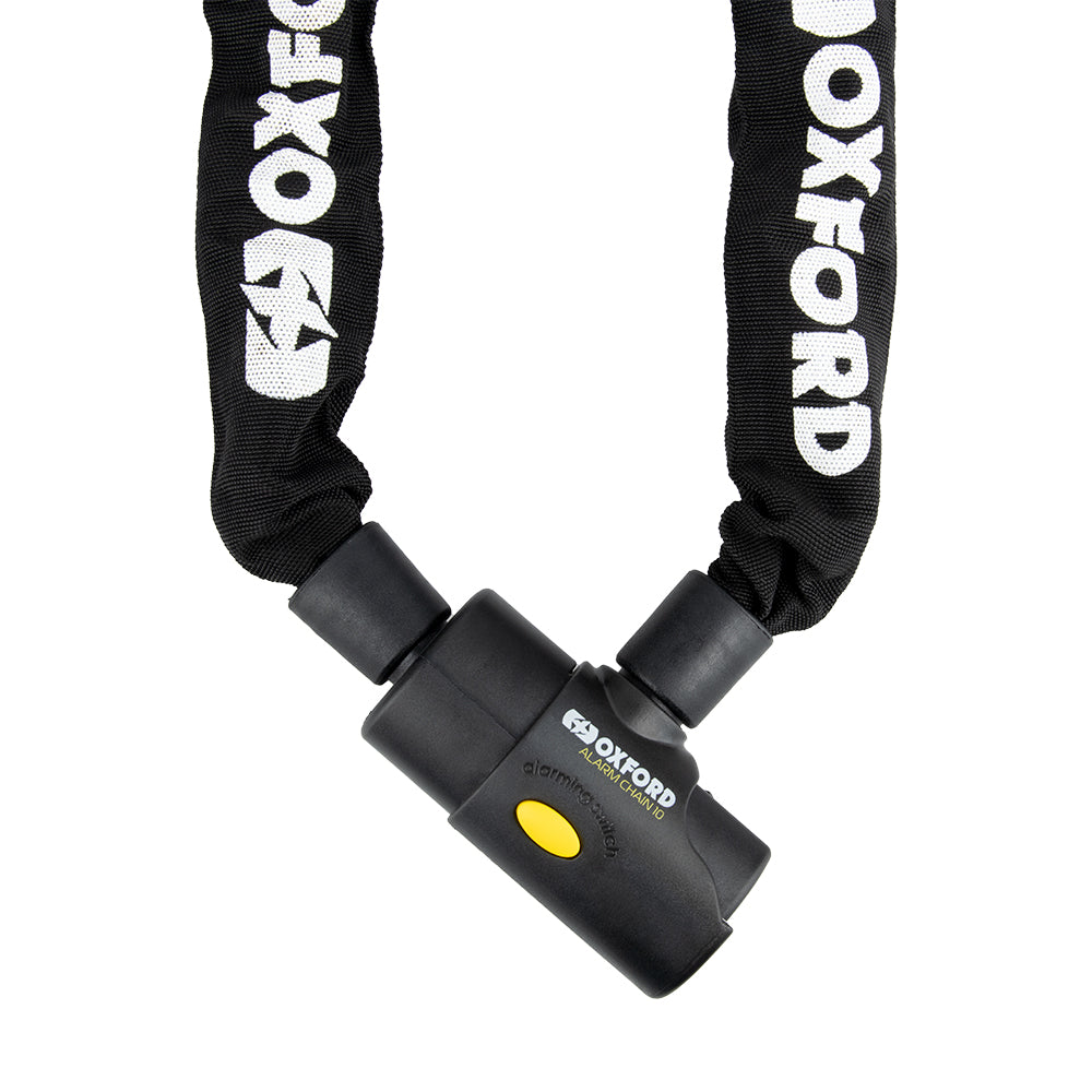Oxford Alarm Chain10 Square Lock Black FREE 1 YEAR Returns, FREE UK Delivery | ThrottleChimp