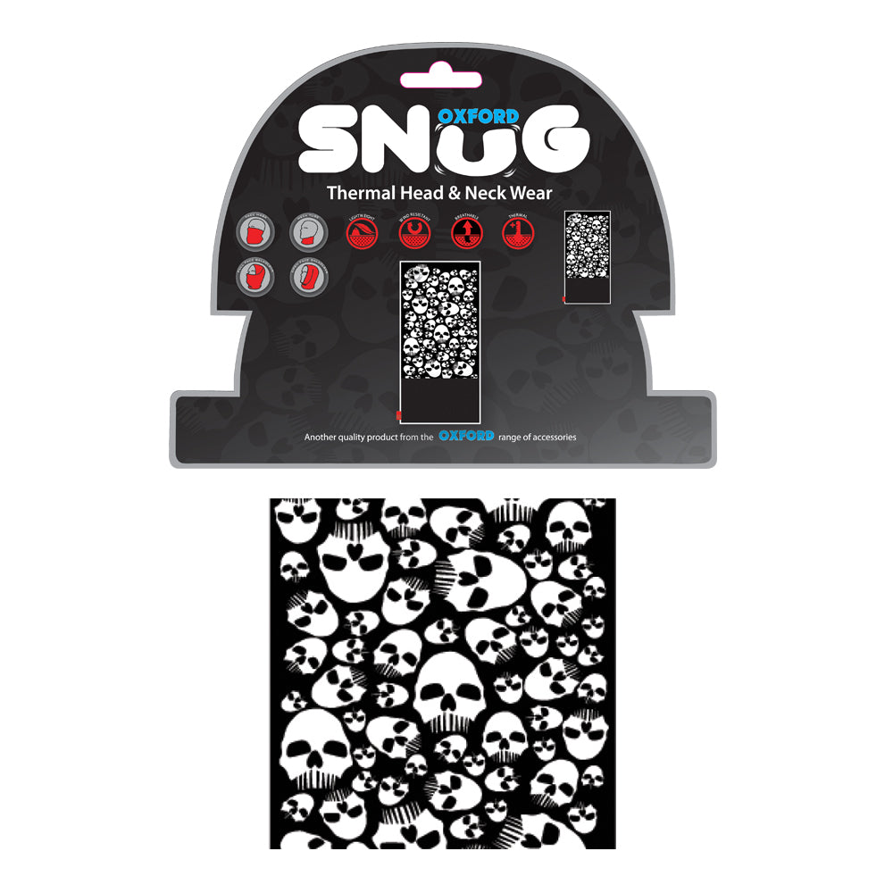 Oxford Snug Thermal Head & Neckwear Skulls FREE 1 YEAR Returns, FREE UK Delivery | ThrottleChimp