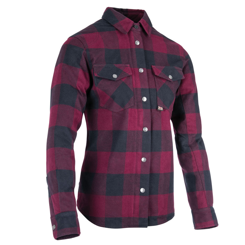 Oxford Kickback 2.0 Ladies Shirt Red FREE 1 YEAR Returns, FREE UK Delivery | ThrottleChimp