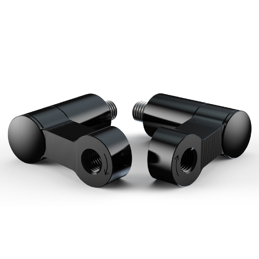 Oxford Mirror Extenders Black - 51mm High / 40mm Out FREE 1 YEAR Returns, FREE UK Delivery | ThrottleChimp