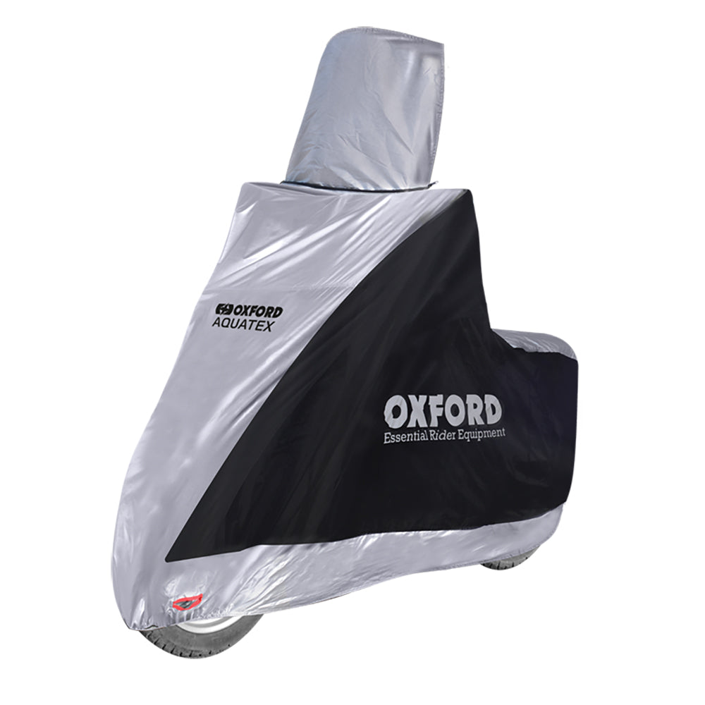 Oxford Aquatex Highscreen Scooter Cover Black / Silver FREE 1 YEAR Returns, FREE UK Delivery | ThrottleChimp