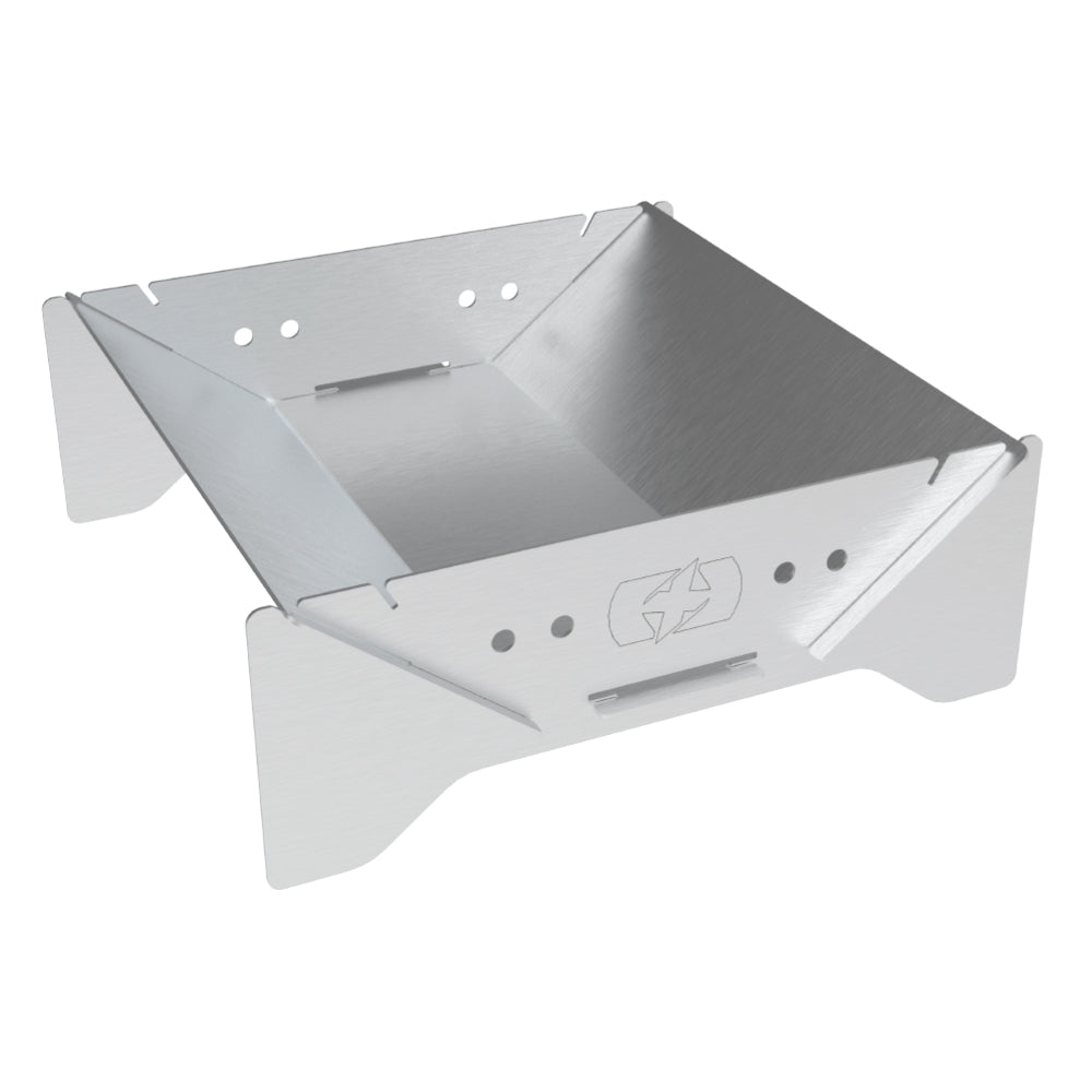 Oxford Fire Pit Silver With Carry Case For Panniers FREE 1 YEAR Returns, FREE UK Delivery | ThrottleChimp