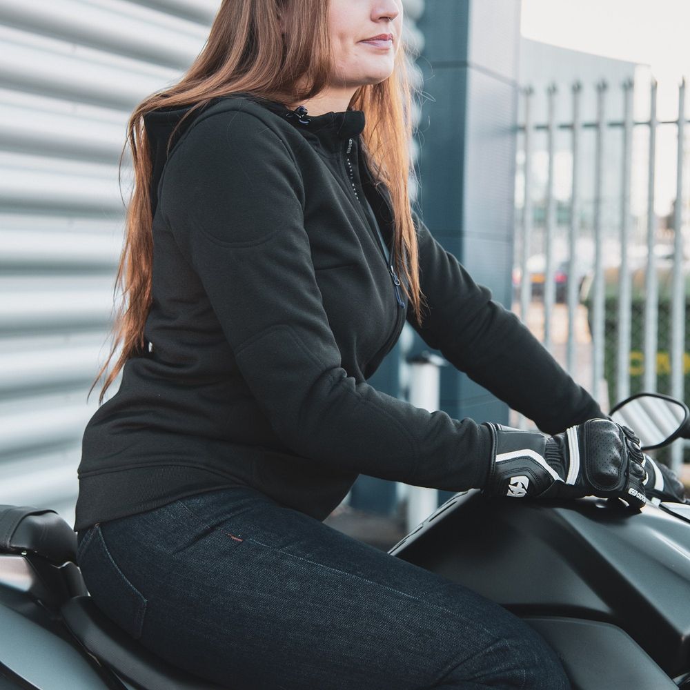 Oxford Super 2.0 Ladies Hoodie Tech Black FREE 1 YEAR Returns, FREE UK Delivery | ThrottleChimp
