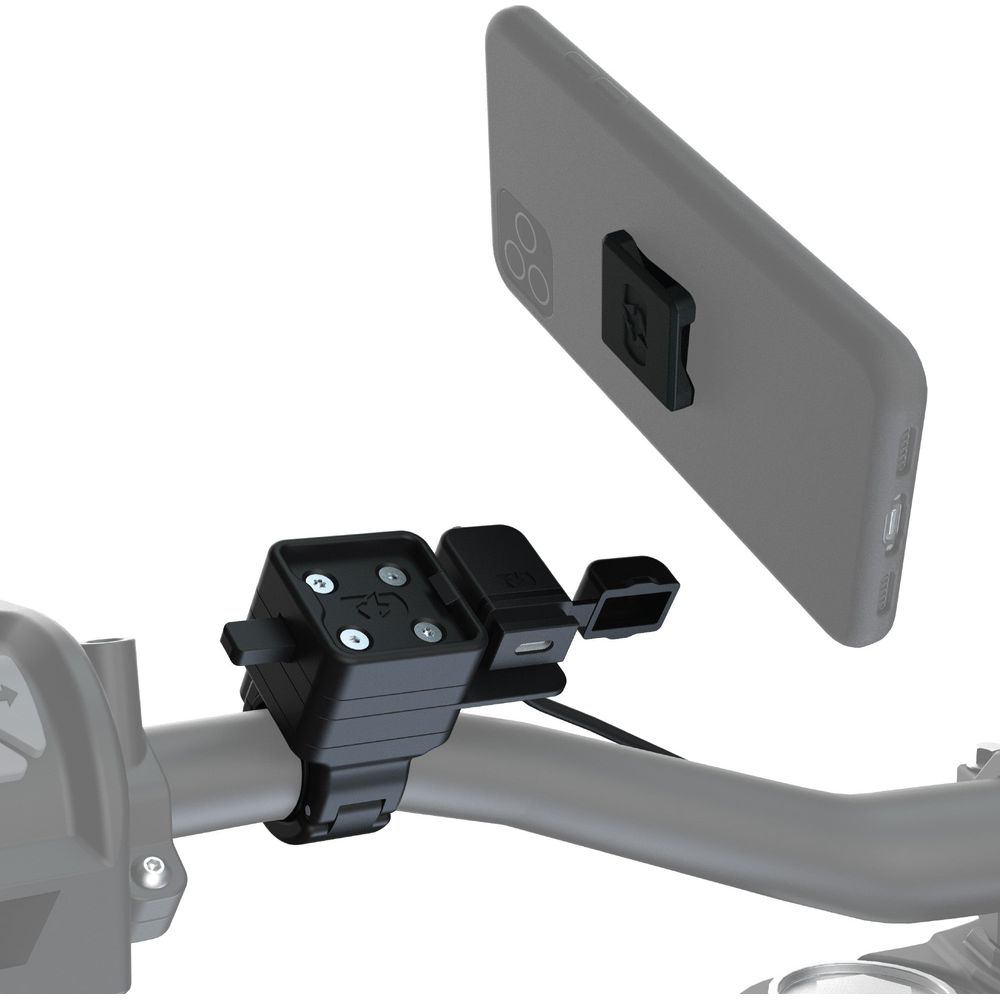 Oxford CLIQR USB Type C Handlebar Mount Kit Black FREE 1 YEAR Returns, FREE UK Delivery | ThrottleChimp