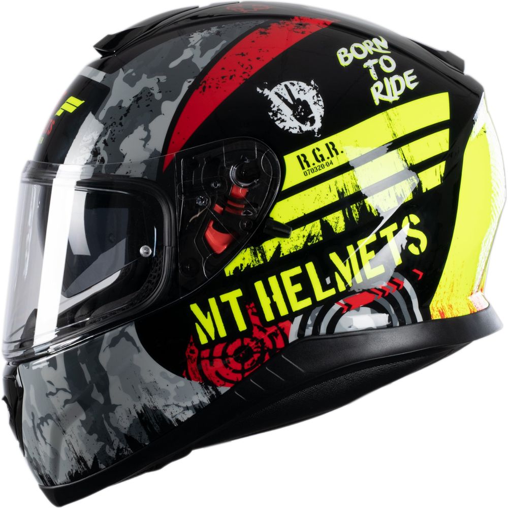 MT Thunder 3 Sniper Full Face Helmet Gloss Black / Fluo Yellow FREE 1 YEAR Returns, FREE UK Delivery | ThrottleChimp