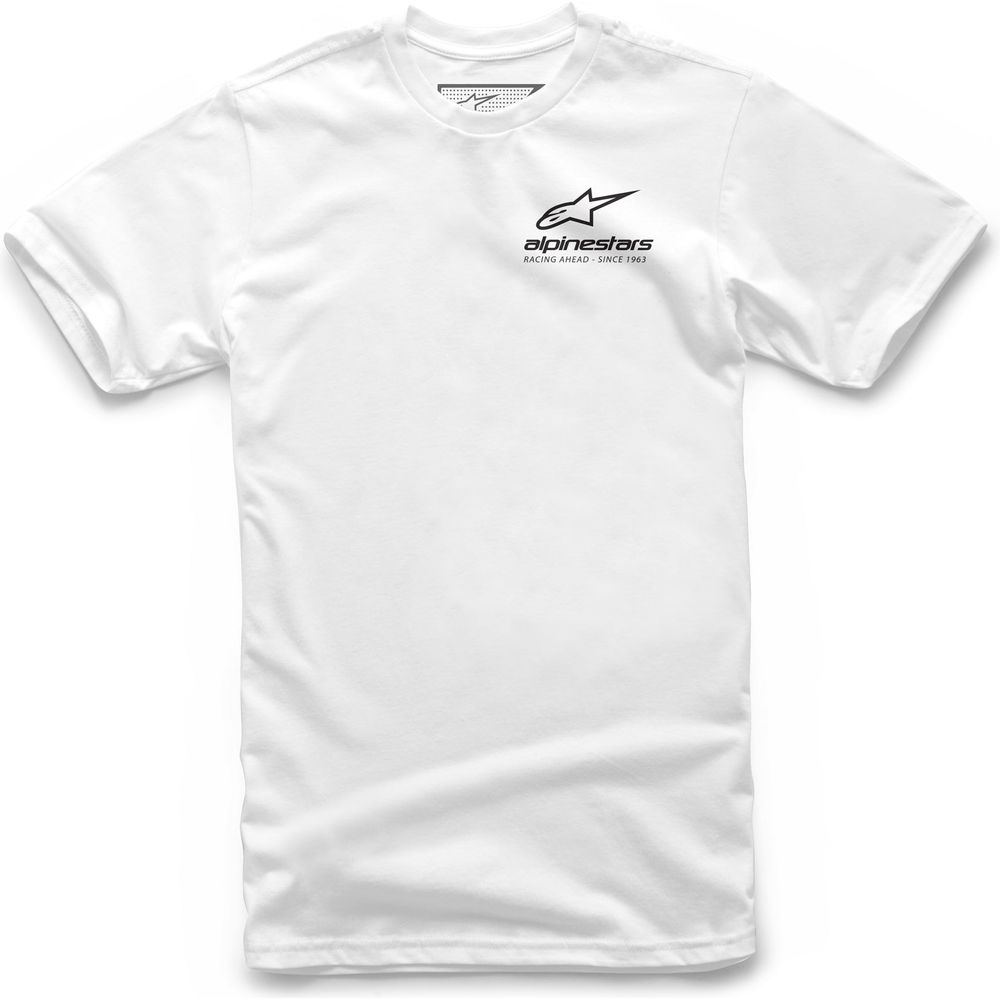 Alpinestars Corporate Tee White FREE 1 YEAR Returns, FREE UK Delivery | ThrottleChimp