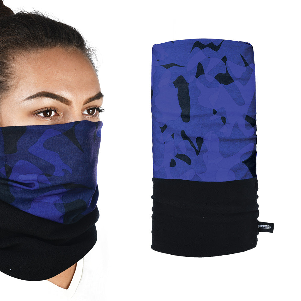 Oxford Snug Thermal Head & Neckwear Havoc Blue FREE 1 YEAR Returns, FREE UK Delivery | ThrottleChimp