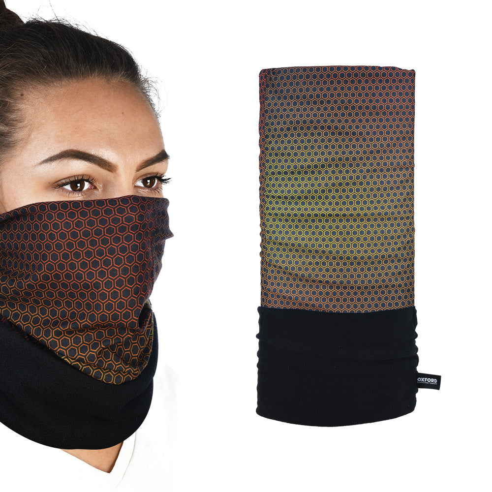 Oxford Snug Thermal Head & Neckwear Nacreaous Orange FREE 1 YEAR Returns, FREE UK Delivery | ThrottleChimp
