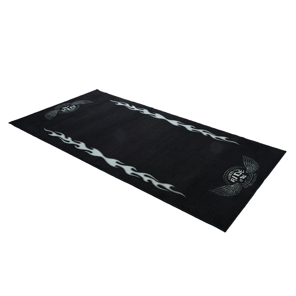 Oxford Flame Workshop Mat Black - 200 x 100cm FREE 1 YEAR Returns, FREE UK Delivery | ThrottleChimp