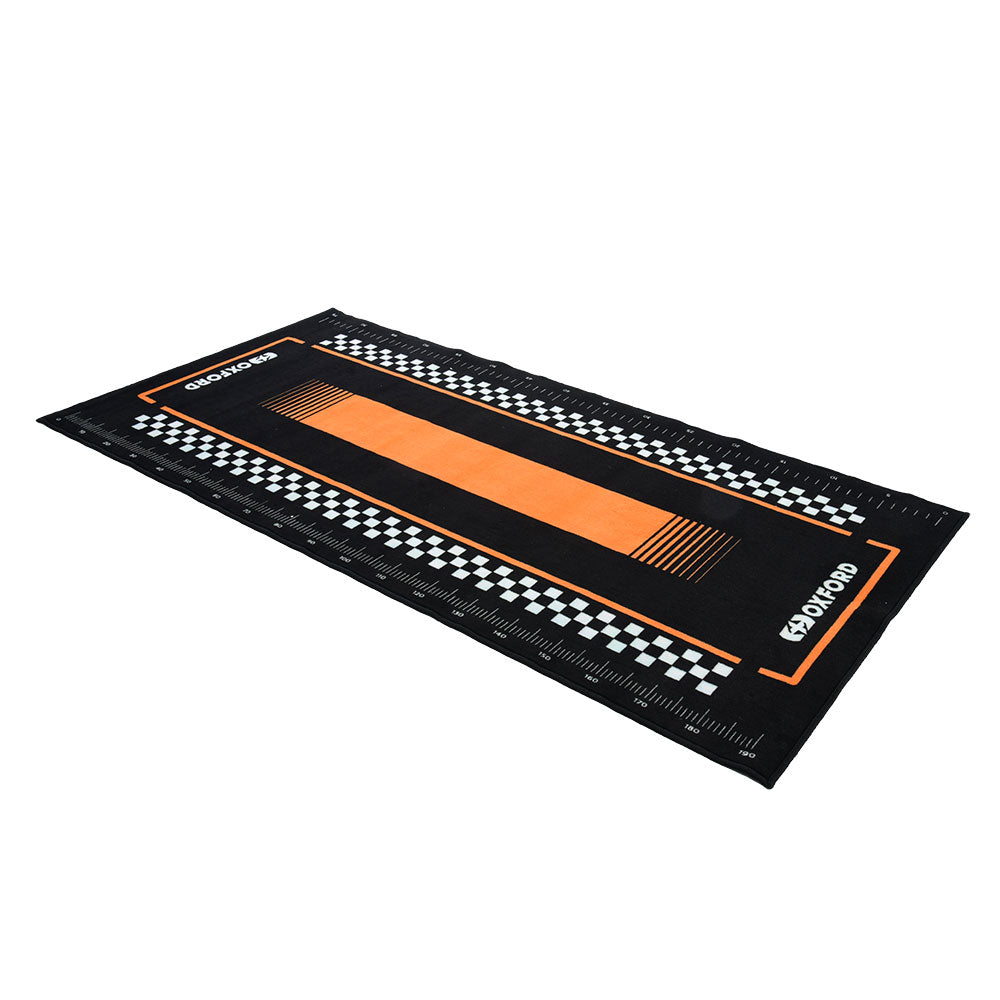 Oxford Pitlane Workshop Mat Orange / Black - 200 x 100cm FREE 1 YEAR Returns, FREE UK Delivery | ThrottleChimp
