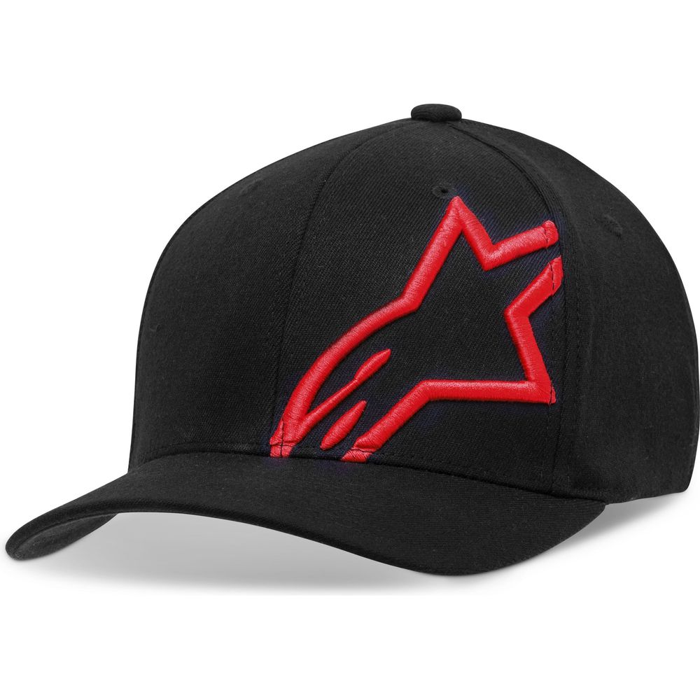 Alpinestars Corp Shift 2 Flexfit Cap Black / Red FREE 1 YEAR Returns, FREE UK Delivery | ThrottleChimp