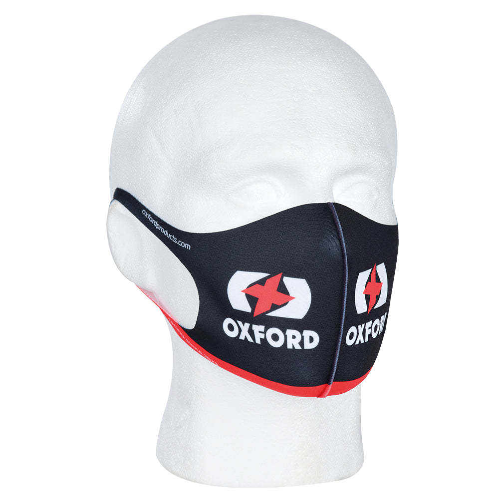 Oxford Team Face Mask Black FREE 1 YEAR Returns, FREE UK Delivery | ThrottleChimp
