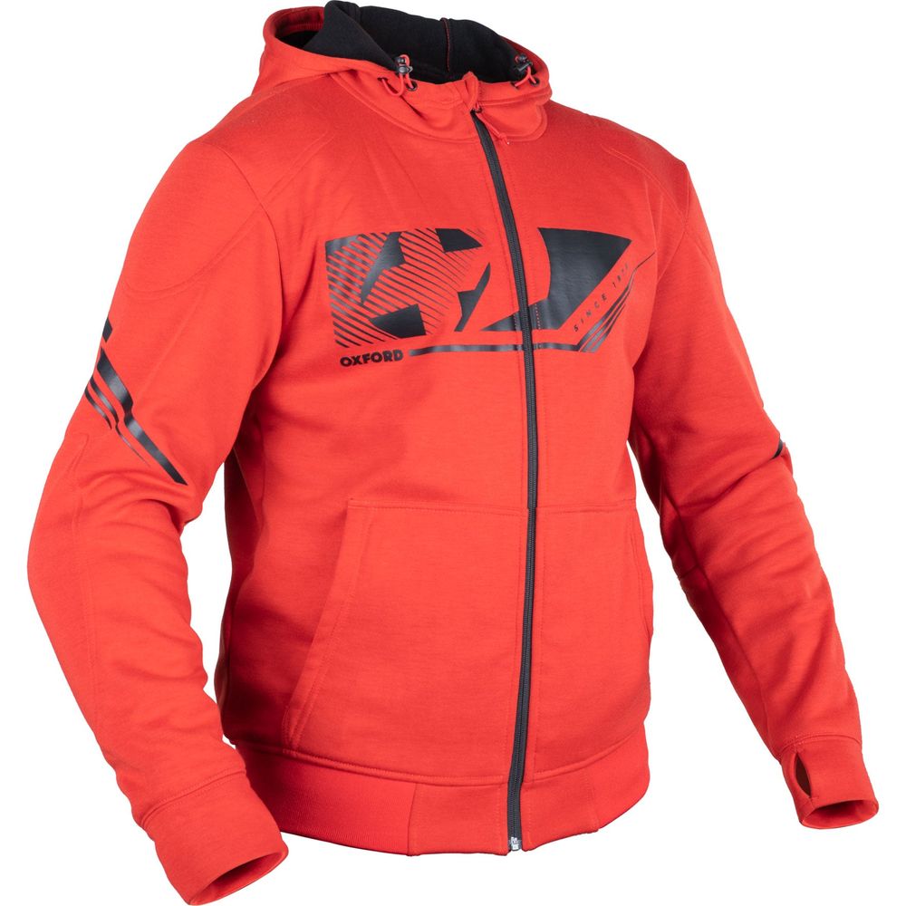 Oxford Super 2.0 Hoodie Sports Red FREE 1 YEAR Returns, FREE UK Delivery | ThrottleChimp