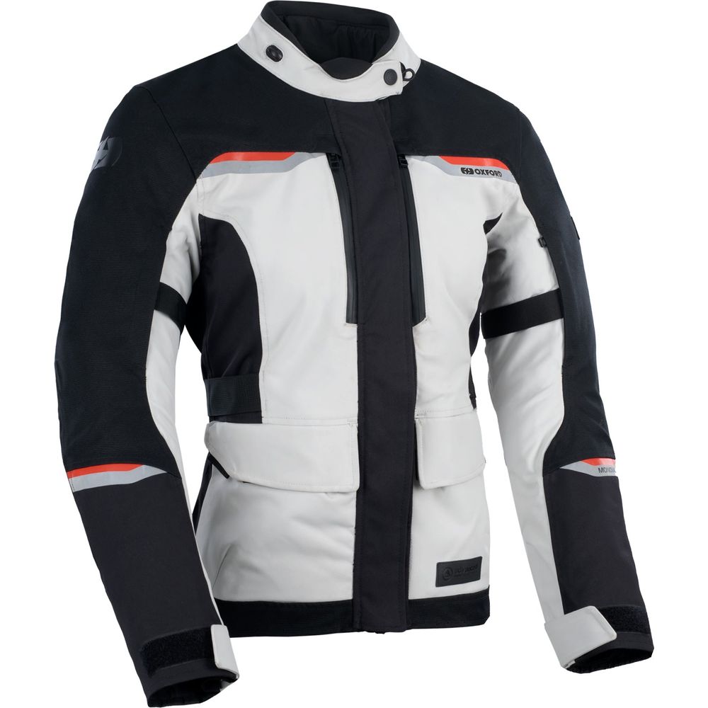 Oxford Mondial 2.0 Ladies Textile Jacket Arctic / Black FREE 1 YEAR Returns, FREE UK Delivery | ThrottleChimp