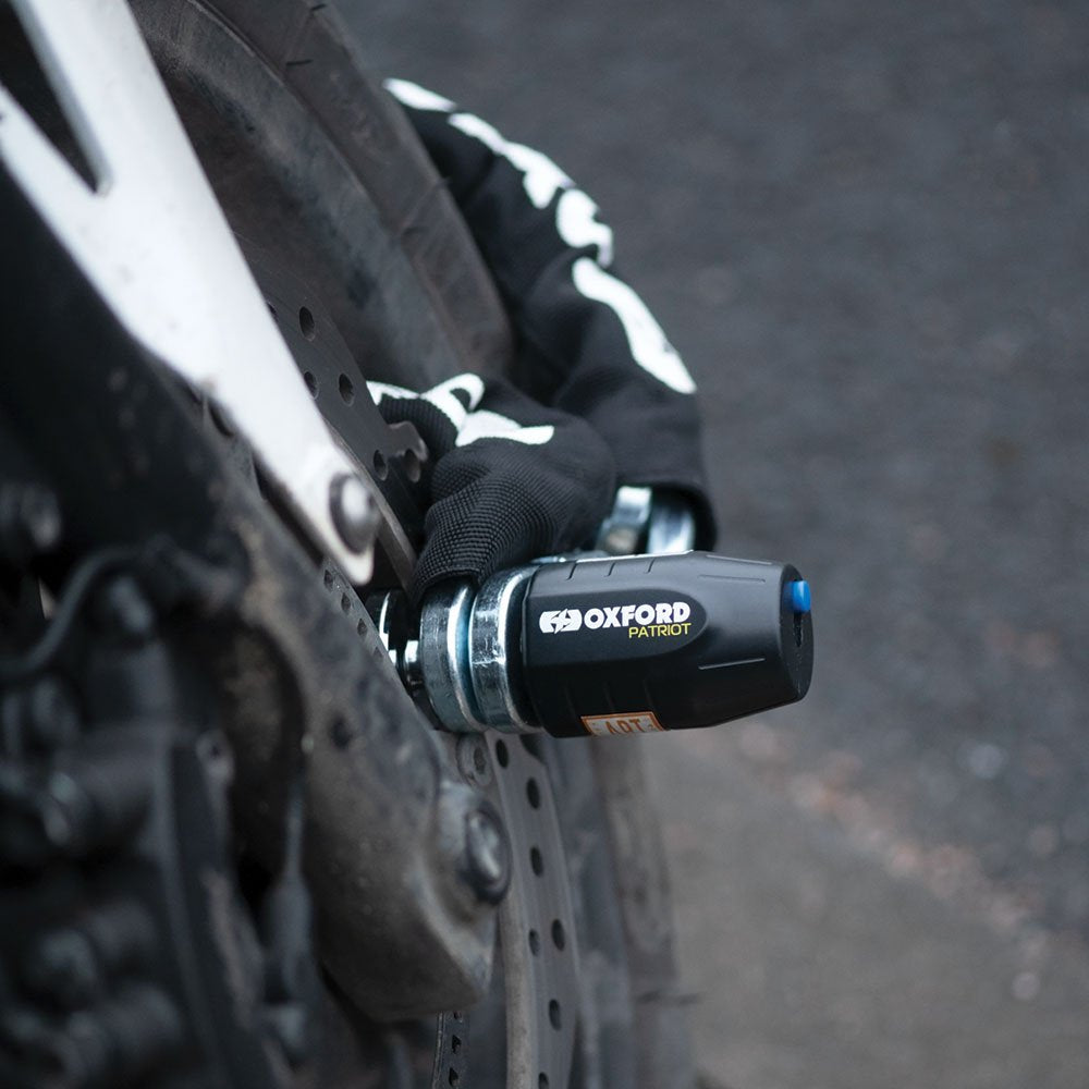 Oxford Patriot Chain Lock Black FREE 1 YEAR Returns, FREE UK Delivery | ThrottleChimp