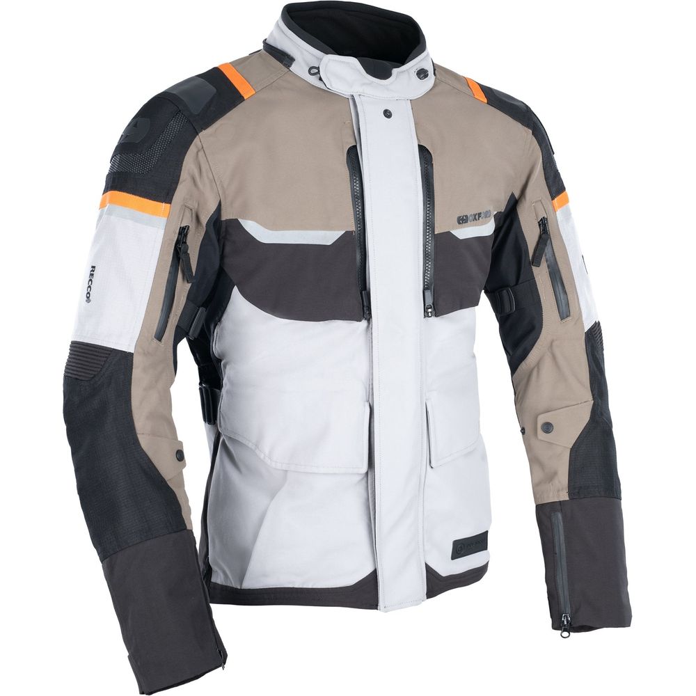 Oxford Stormland Dry2Dry Textile Jacket Desert / Black / Orange FREE 1 YEAR Returns, FREE UK Delivery | ThrottleChimp