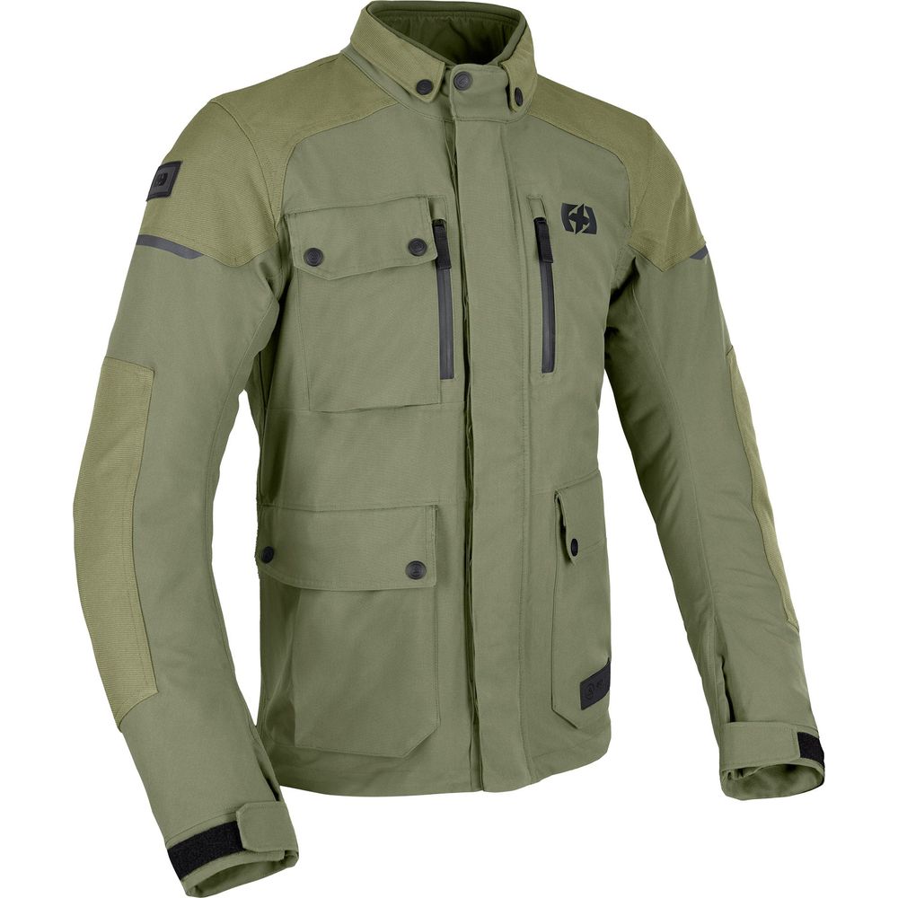 Oxford Barkston Dry2Dry Textile Jacket Khaki FREE 1 YEAR Returns, FREE UK Delivery | ThrottleChimp