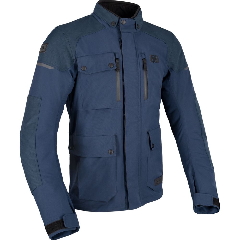 Oxford Barkston Dry2Dry Textile Jacket Navy FREE 1 YEAR Returns, FREE UK Delivery | ThrottleChimp