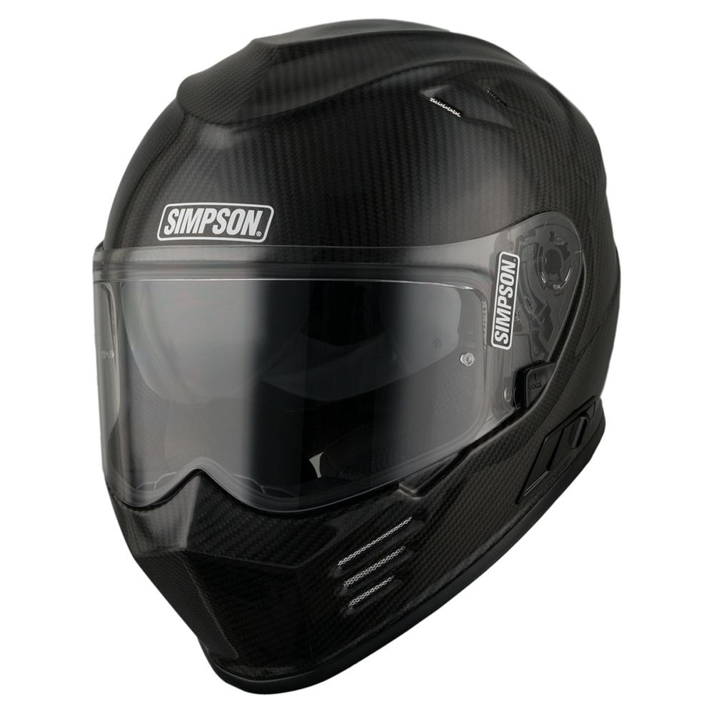 Simpson Venom ECE 22.06 Full Face Helmet Carbon FREE 1 YEAR Returns, FREE UK Delivery | ThrottleChimp