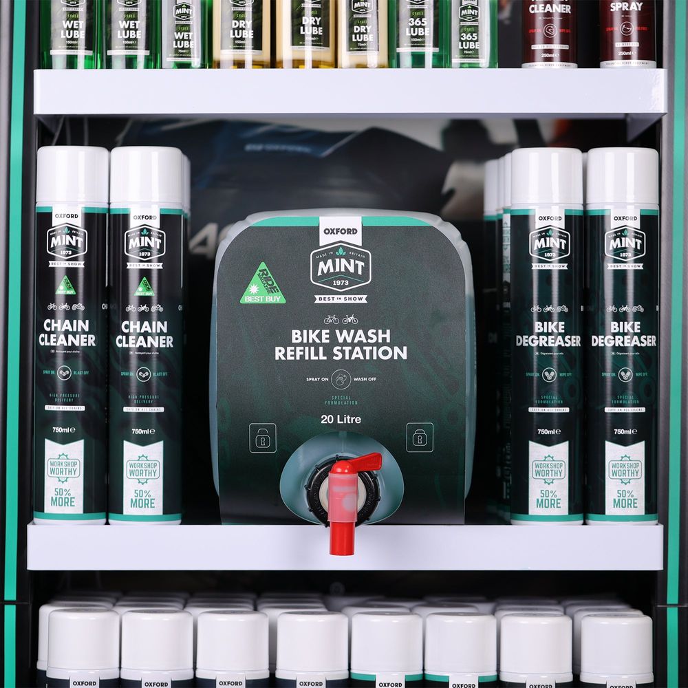 Oxford Mint Bike Wash Refill Station - 20 Litres FREE 1 YEAR Returns, FREE UK Delivery | ThrottleChimp