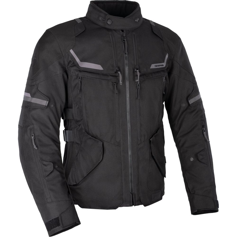 Oxford Rockland Textile Jacket Black FREE 1 YEAR Returns, FREE UK Delivery | ThrottleChimp