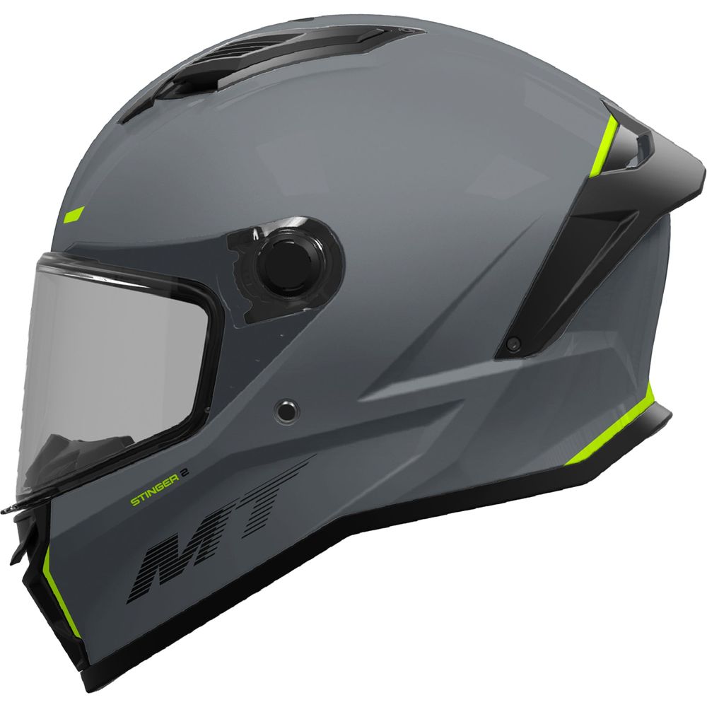 MT Stinger 2 A2 Full Face Helmet Titanium Matt Grey FREE 1 YEAR Returns, FREE UK Delivery | ThrottleChimp