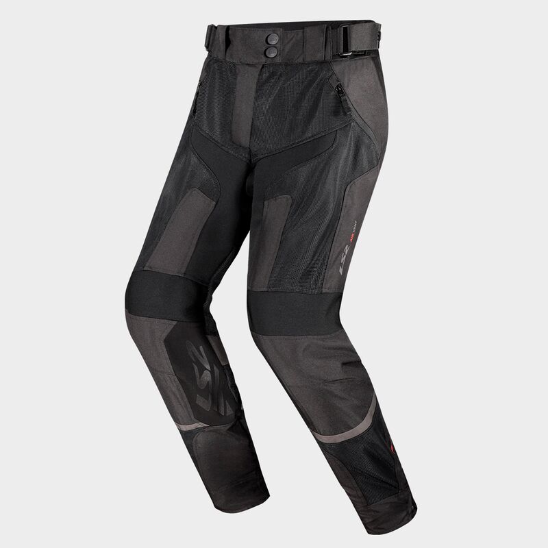 LS2 Como Air Textile Trouser Black / Dark Grey FREE 1 YEAR Returns, FREE UK Delivery | ThrottleChimp