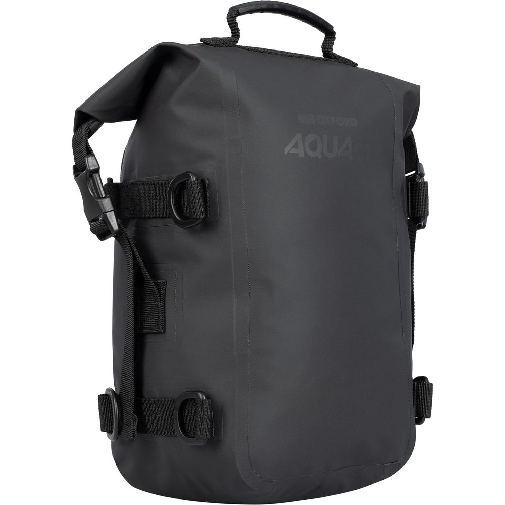 Oxford Aqua C7 Crash Bar Bag Black - 7 Litres FREE 1 YEAR Returns, FREE UK Delivery | ThrottleChimp