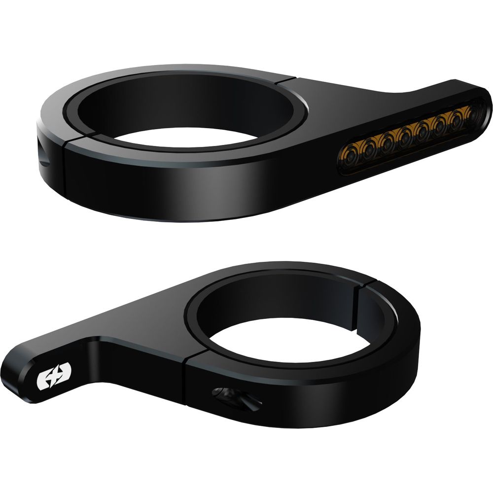 Oxford Darkturner Sequential Fork Mounted Indicators Black FREE 1 YEAR Returns, FREE UK Delivery | ThrottleChimp