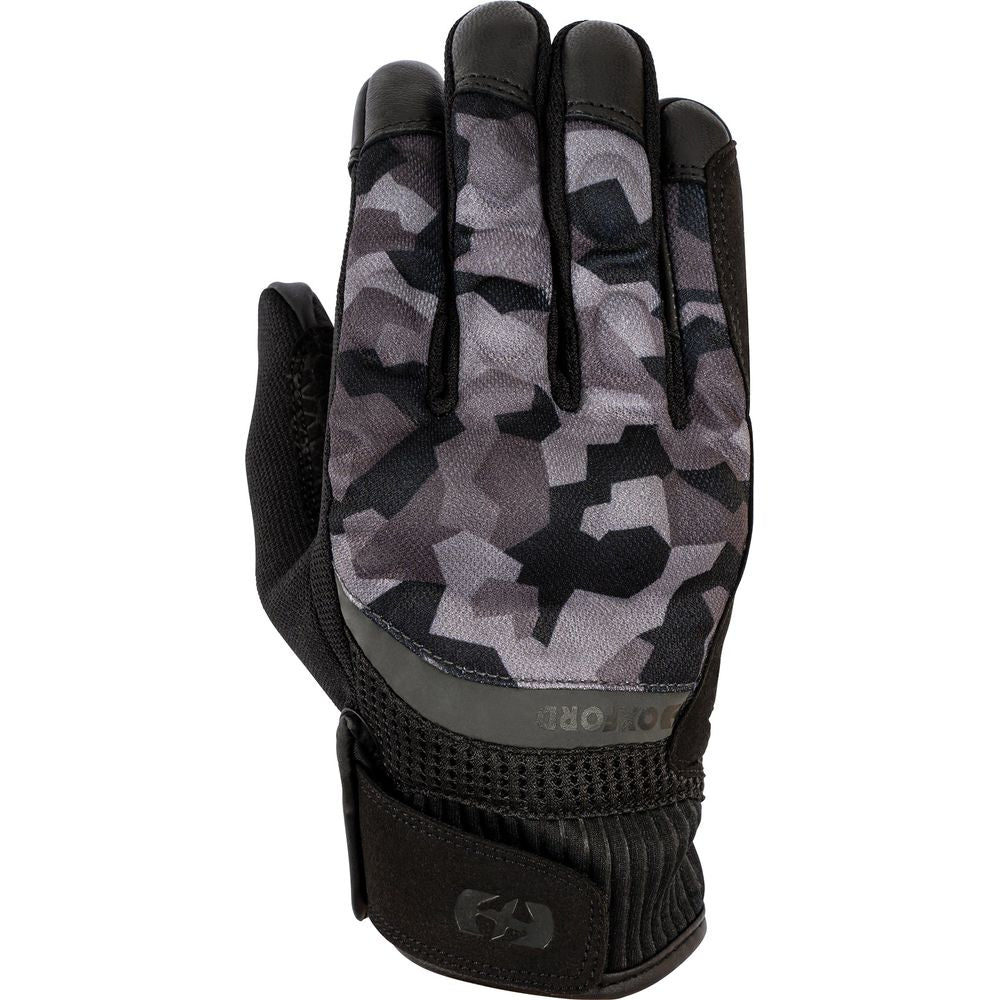 Oxford Byron Textile Gloves Grey Camo FREE 1 YEAR Returns, FREE UK Delivery | ThrottleChimp