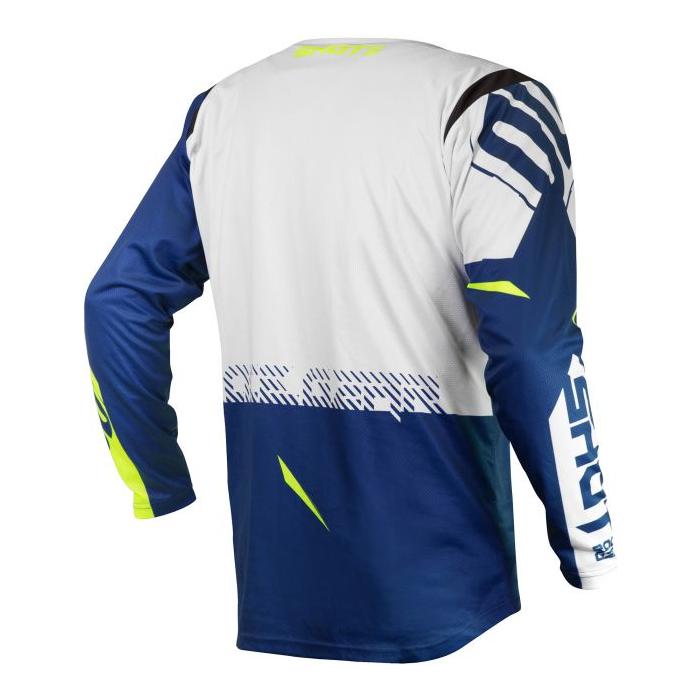 Shot Contact MX Jersey Trust Blue / White FREE 1 YEAR Returns, FREE UK Delivery | ThrottleChimp